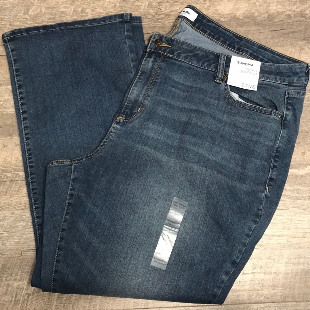 Sonoma 24WS Jeans Med Wash curvy bootcut 👖